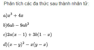 giai toan lop 8 trang 24 25 sach ctst tap 1 phan tich da thuc thanh nhan tu 13