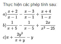 giai toan lop 8 trang 32 33 34 35 sach ctst tap 1 cong tru phan thuc 13