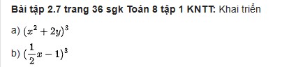 giai toan lop 8 trang 34 35 36 sach kntt tap 1 lap phuong cua mot tong hay mot hieu 15