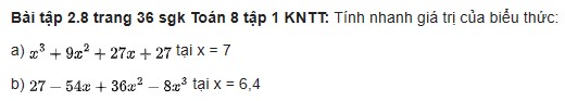 giai toan lop 8 trang 34 35 36 sach kntt tap 1 lap phuong cua mot tong hay mot hieu 19