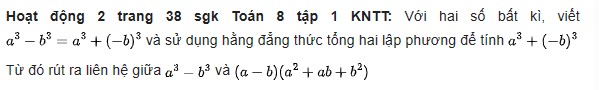 giai toan lop 8 trang 37 38 39 sach kntt tap 1 tong va hieu cua hai lap phuong 5