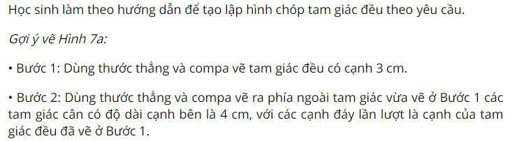giai toan lop 8 trang 43 44 45 46 47 sach ctst tap 1 hinh chop tam giac deu hinh chop tu giac deu 8