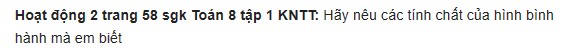 giai toan lop 8 trang 57 58 59 60 61 sach kntt tap 1 hinh binh hanh 3