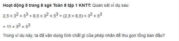 giai toan lop 8 trang 6 7 8 9 10 sach kntt tap 1 don thuc 15