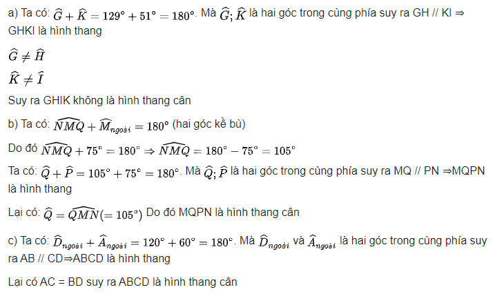 giai toan lop 8 trang 69 70 71 72 sach ctst tap 1 hinh thang hinh thang can 27