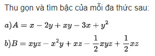 giai toan lop 8 trang 7 8 9 10 11 sach ctst tap 1 don thuc va da thuc nhieu bien 9