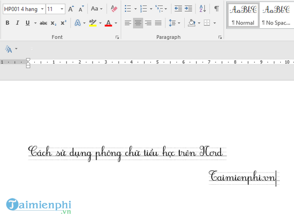 cach su dung font chu tieu hoc tren word 6