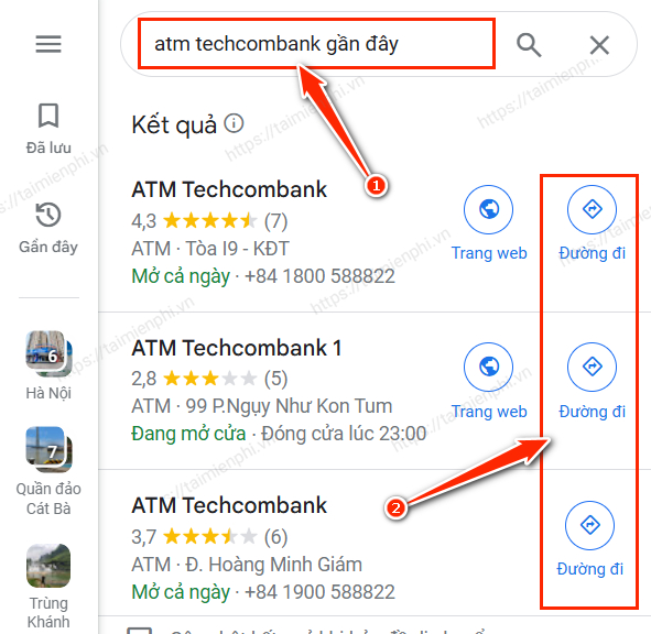 dia chi atm techcombank