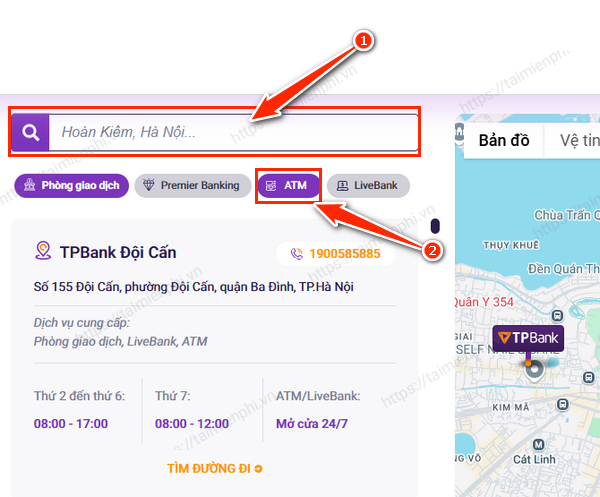 dia chi atm tpbank gan day