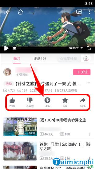 tai app Bilibili China tren dien thoai Android