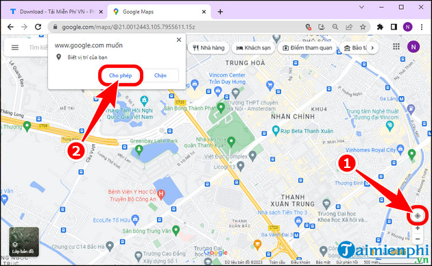 cach gui dinh vi zalo tren may tinh