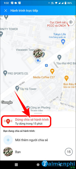 huong dan gui dinh vi vi tri qua zalo