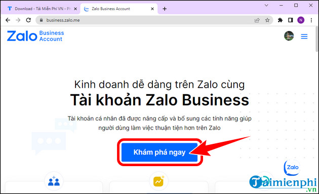 tai khoan zalo business la gi