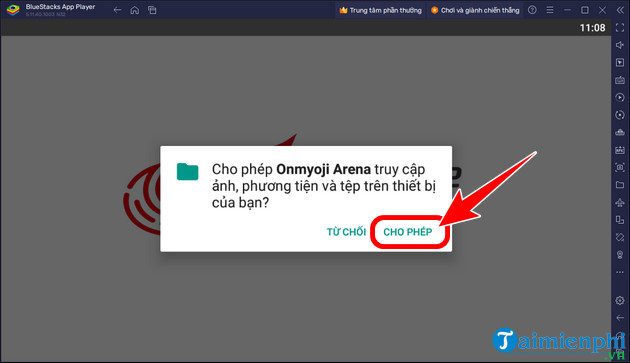 tai va cai onmyoji arena tren may tinh