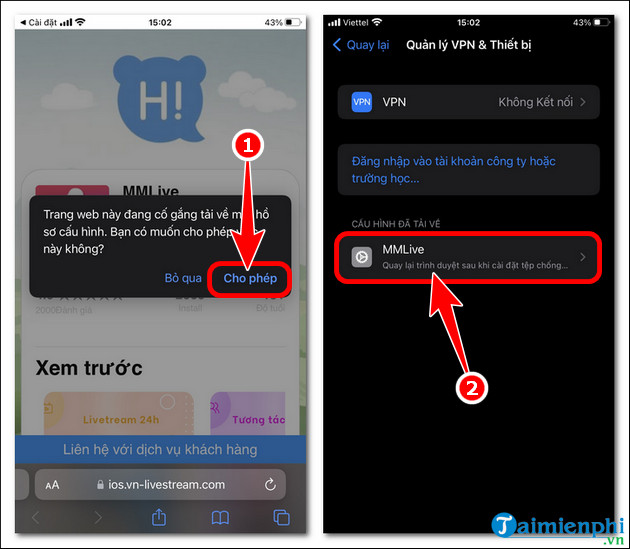 download mmlive phien ban ios