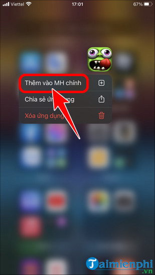 cach an ung dung tren iphone ios 15