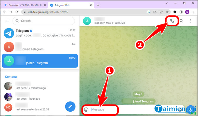 telegram web dang nhap va su dung tren may tinh