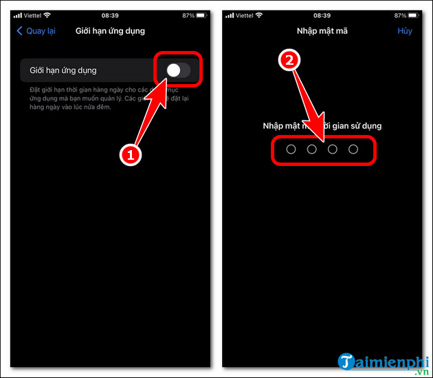 cach khoa ung dung tren iphone ios 16