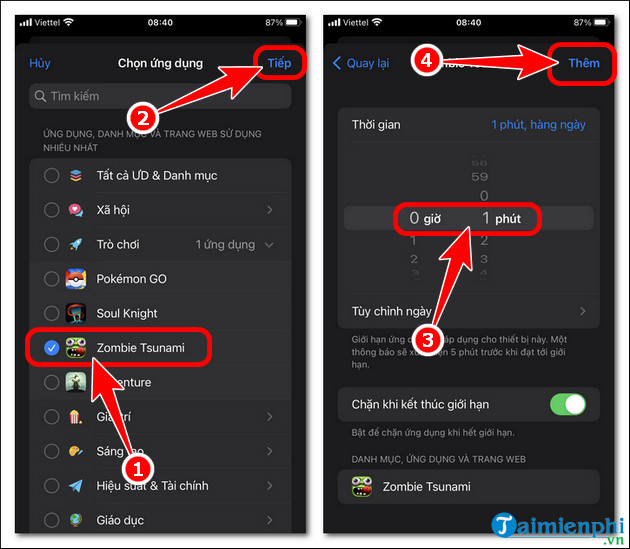 cach khoa ung dung zalo tren iphone ios 16