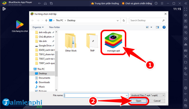 cach tai va cai youtube vanced 2023 tren BlueStacks