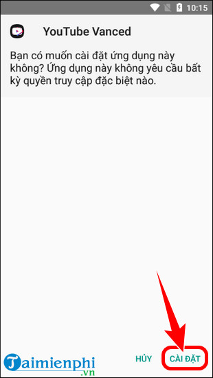 cach cai youtube vanced 2023 tren di dong