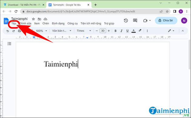 su dung google docs chuyen file pdf sang word