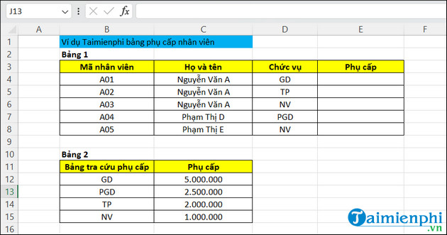 ham vlookup trong excel cong thuc va cach su dung 5