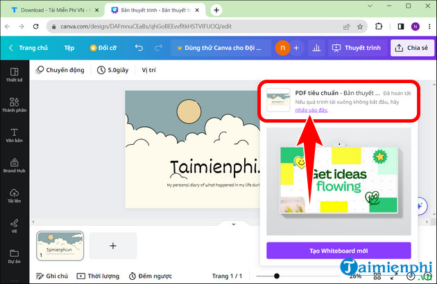 cach chuyen canva sang PDF cuc nhanh