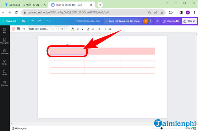 huong dan chuyen bang tu word sang canva
