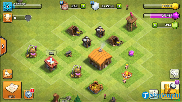 cach choi clash of clans trung quoc tren Android iPhone