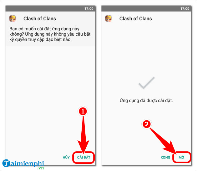 cach tai clash of clans ban china tren iOS