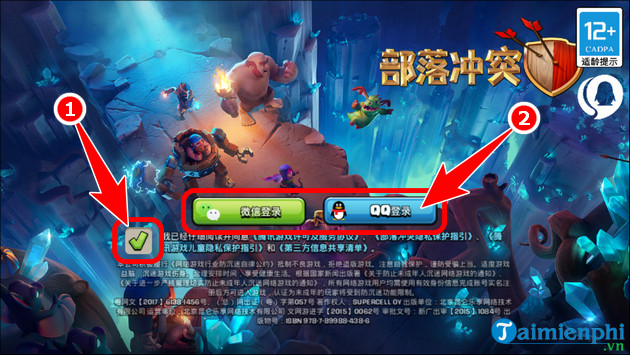 cach tai clash of clans ban china tren mobile
