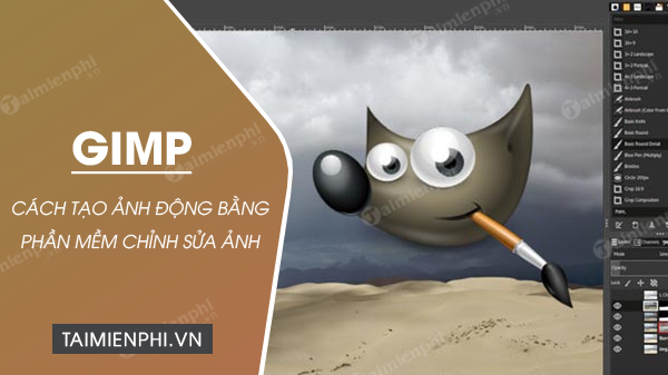 Cách tạo ảnh động, GIF bằng GIMP trên máy tính PC