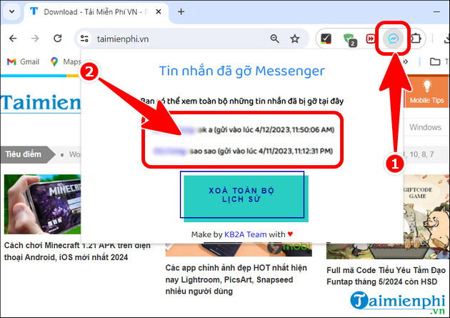 khoi phuc tin nhan da thu hoi tren messenger pc