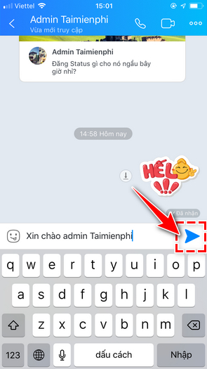 Hướng dẫn đổi font chữ Zalo khi chat trên điện thoại iPhone