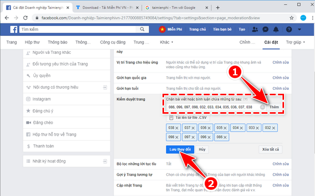 How to check customer's phone number comment on facebook 4