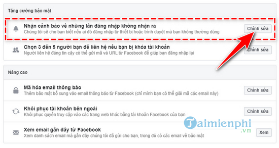 Facebook - Thông báo khi có thiết bị đăng nhập tài khoản Fb