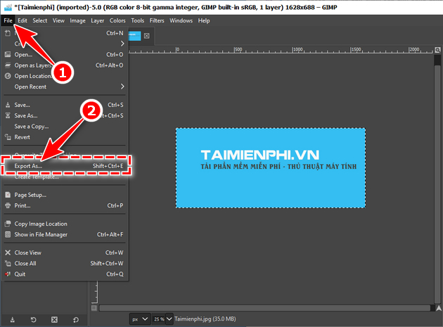 Hướng dẫn chỉnh sửa ảnh bằng GIMP trên máy tính