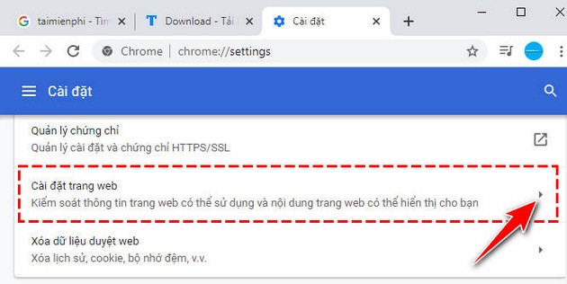 Cách tắt thông báo trên Chrome, xóa thông báo từ website