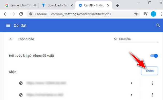 Cách tắt thông báo trên Chrome, xóa thông báo từ website