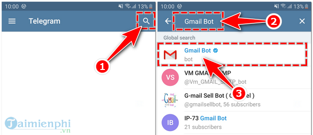 Cách sử dụng Gmail trên Telegram từ máy tính, điện thoại