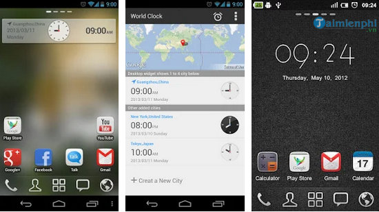 Top Widget đồng hồ đẹp cho điện thoại Android