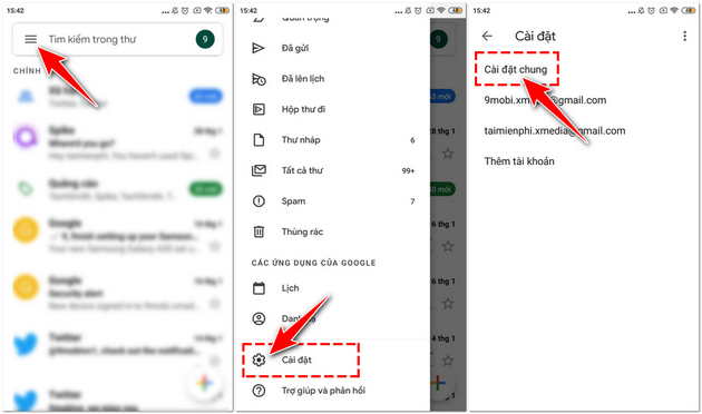 Hướng dẫn bật chế độ nền tối cho Gmail trên Android, iOS