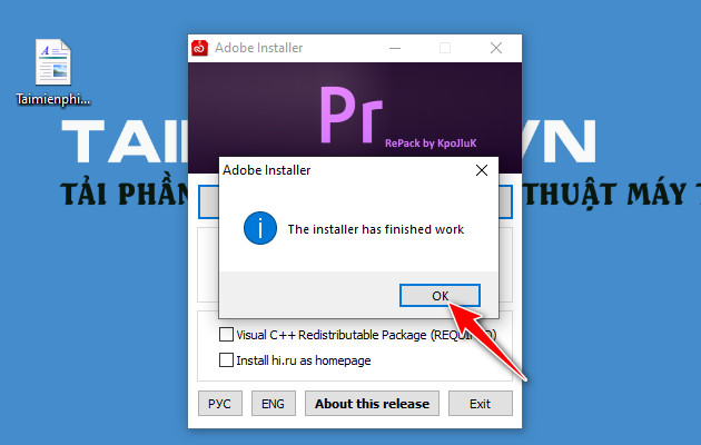 Cách tải Adobe Premiere cho laptop