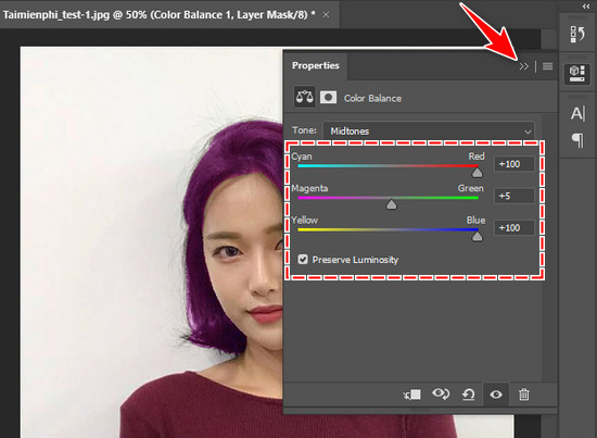 Cách đổi màu tóc bằng Photoshop CC 2020