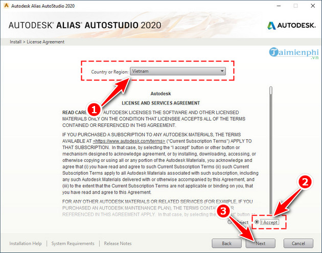 Cách cài đặt Autodesk Alias ​​Studio 2020