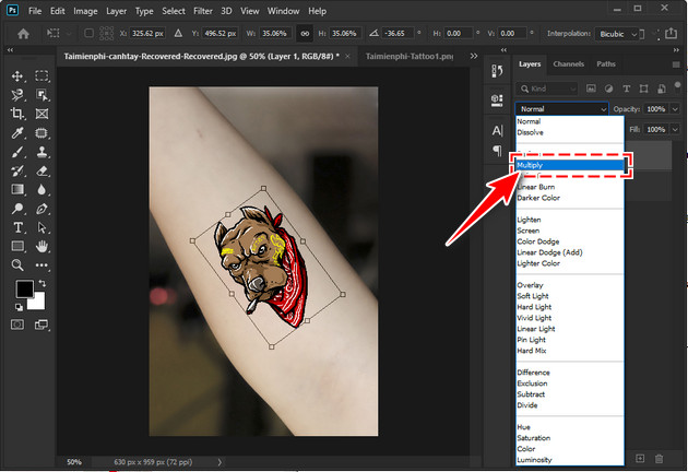 Tattoo Mockup Photoshop Templates Pack by Go Media