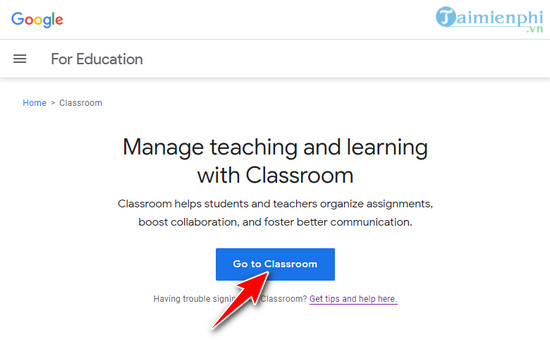 cach su dung Google Classroom