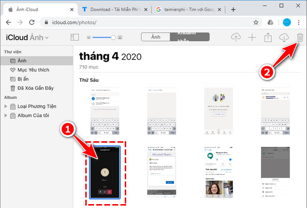 cach xoa anh sao luu tren icloud 6