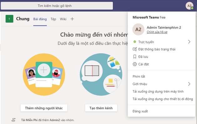 Cách đổi tên trên Microsoft Teams